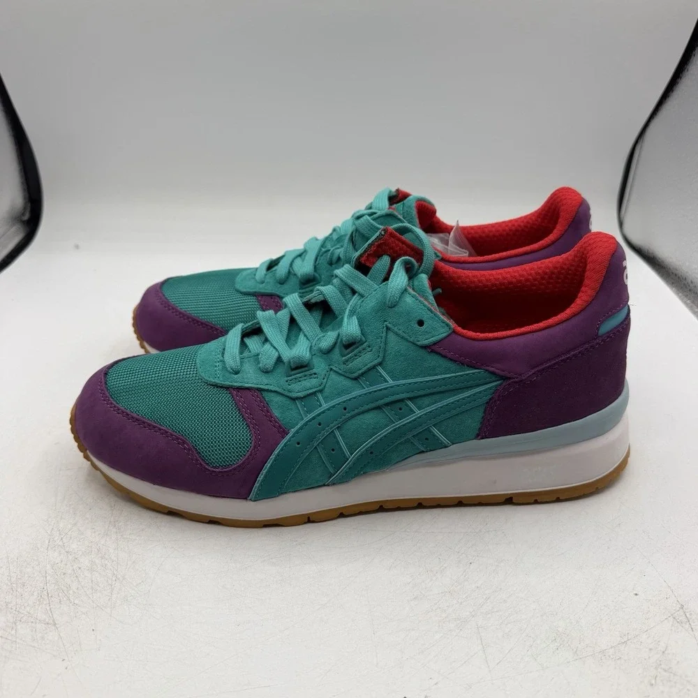 Asics x Hanon Gel Epirus Shoes Mens 10 Tropical Green/Purple Sneakers H40VK-8383